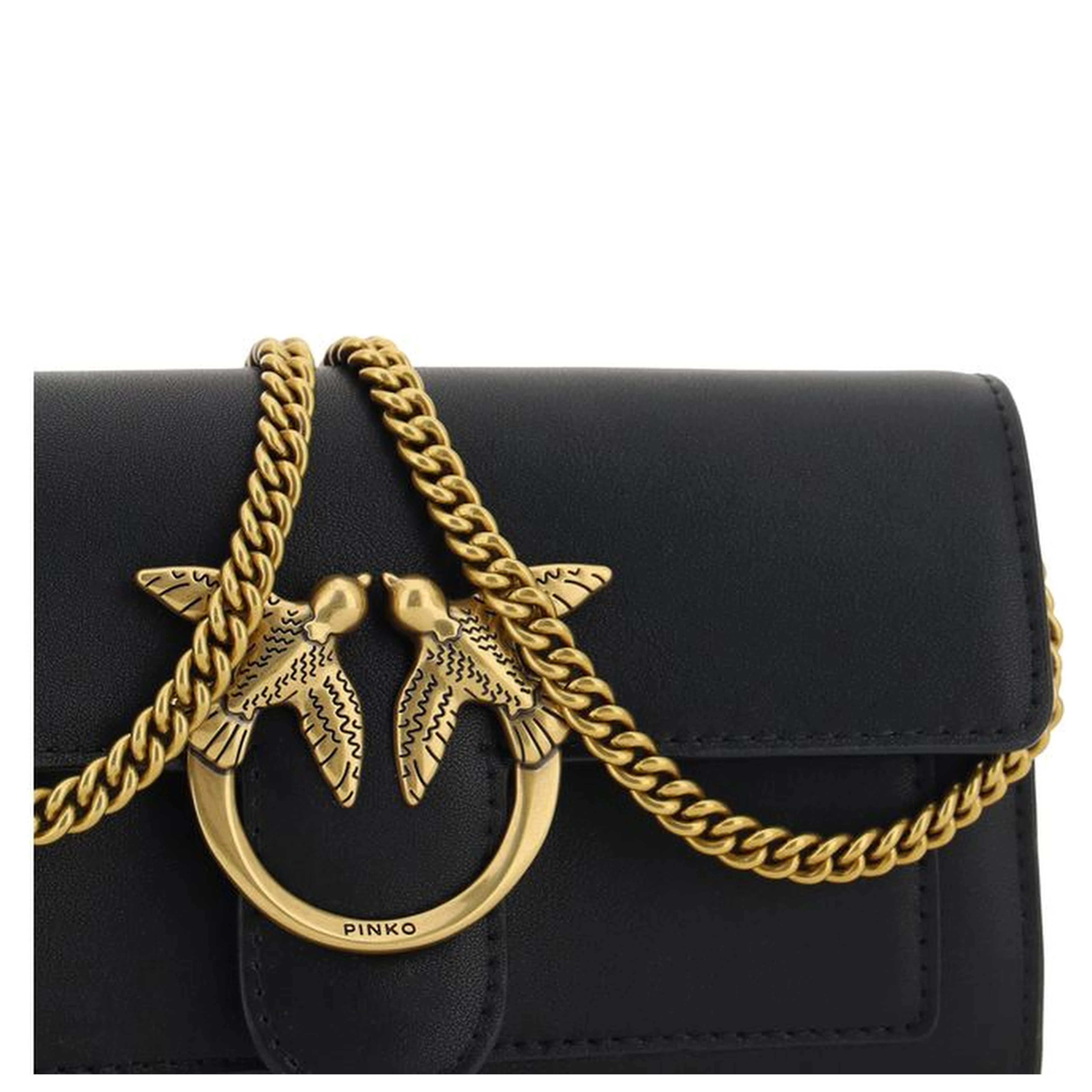 Black Calf Leather Bos Taurus Shoulder Bag