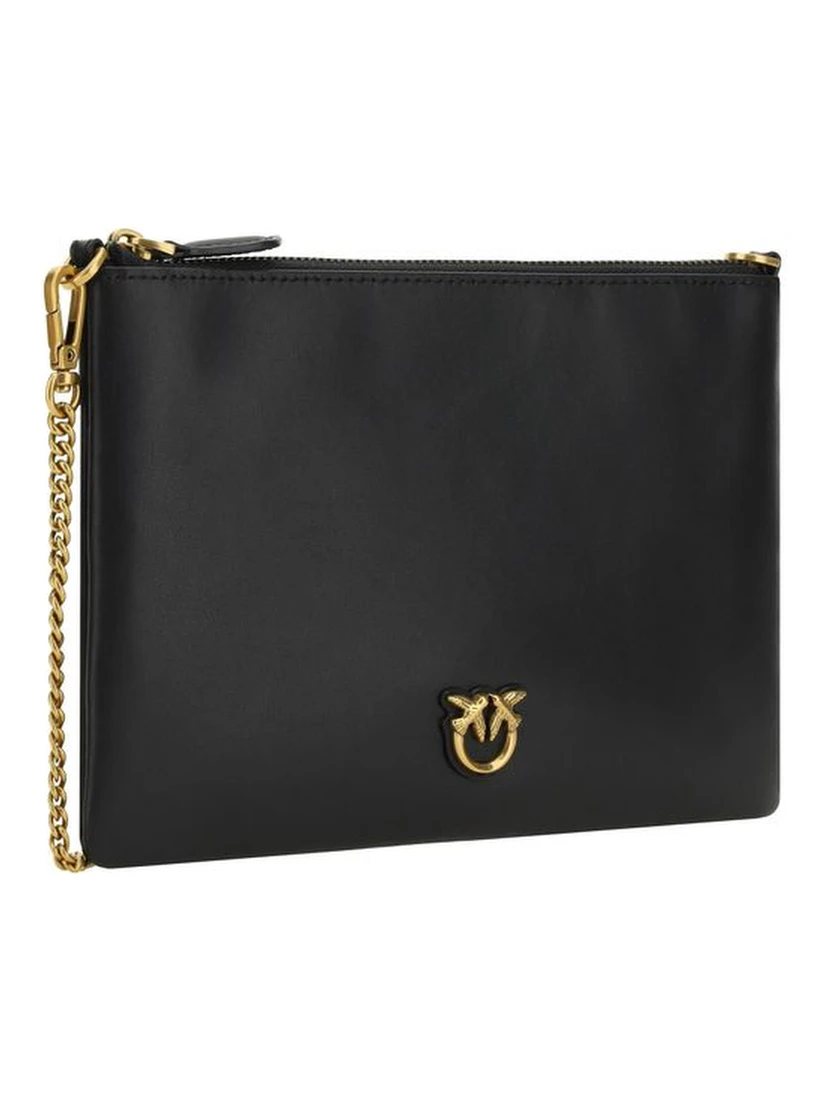 Black Leather Shoulder Bag