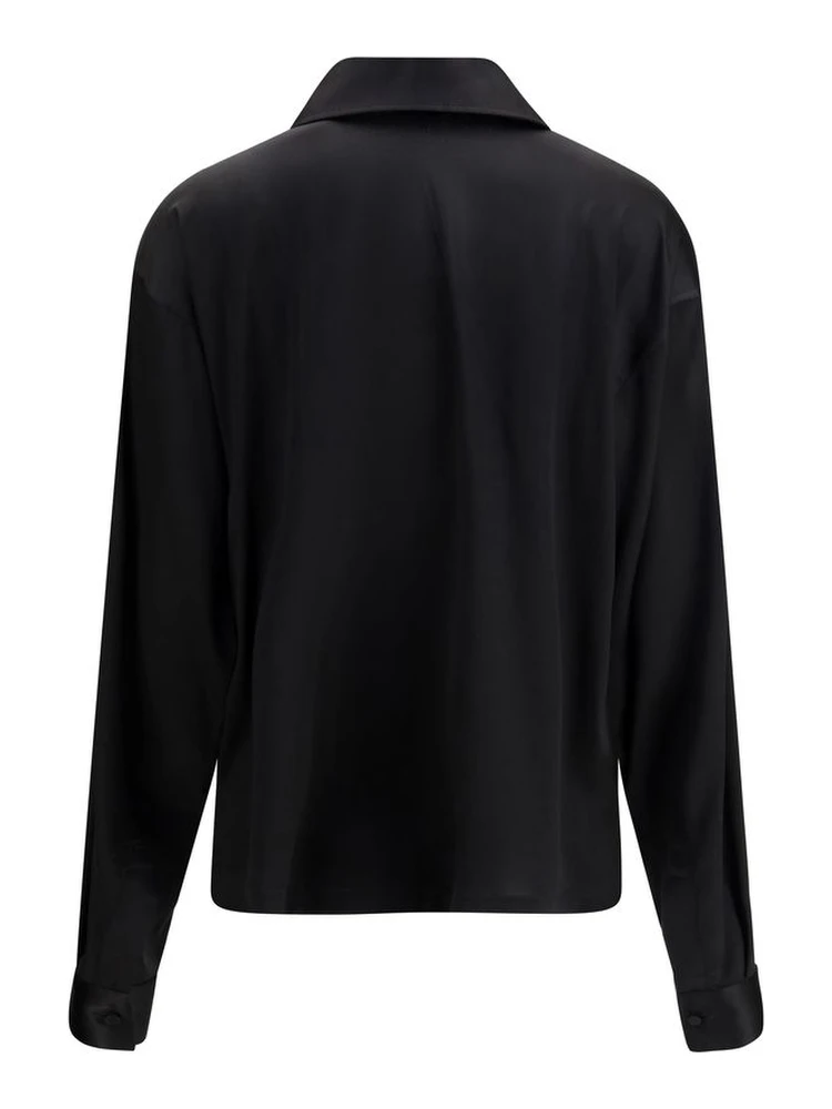 Black Silk Polo Shirt alternative