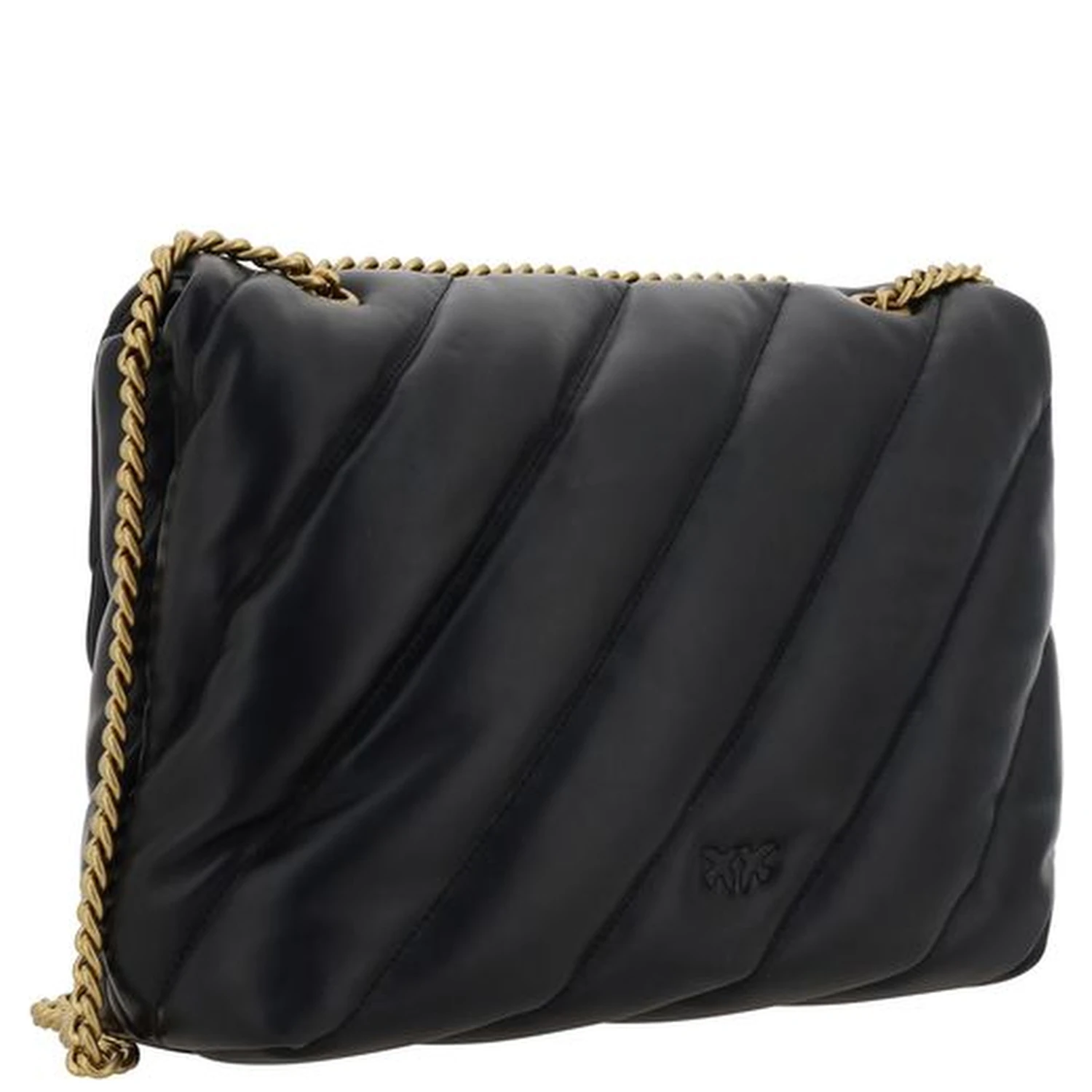 Black Leather Shoulder Bag