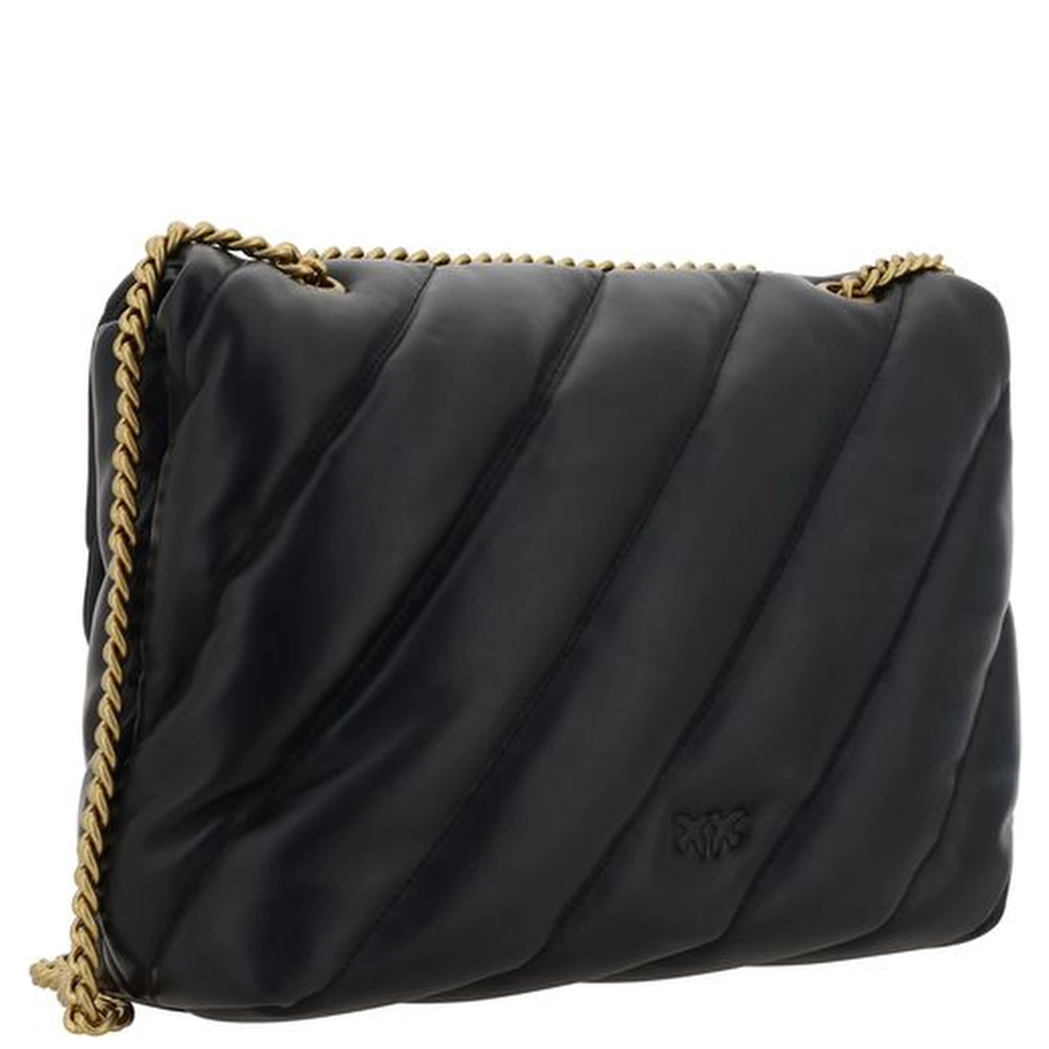 Black Leather Shoulder Bag