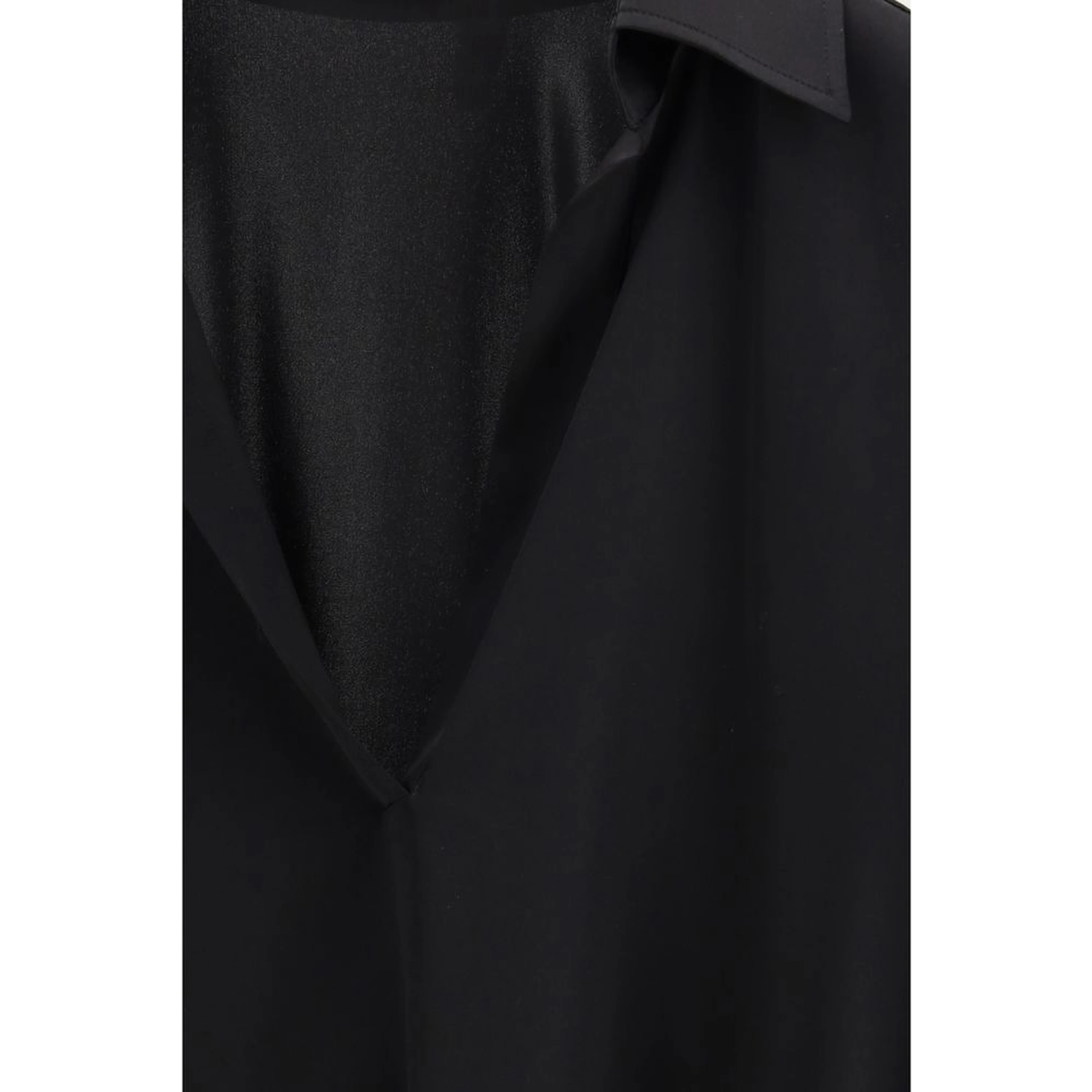 Black Silk Polo Shirt
