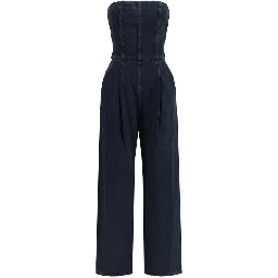 Blue Cotton Jumpsuit
