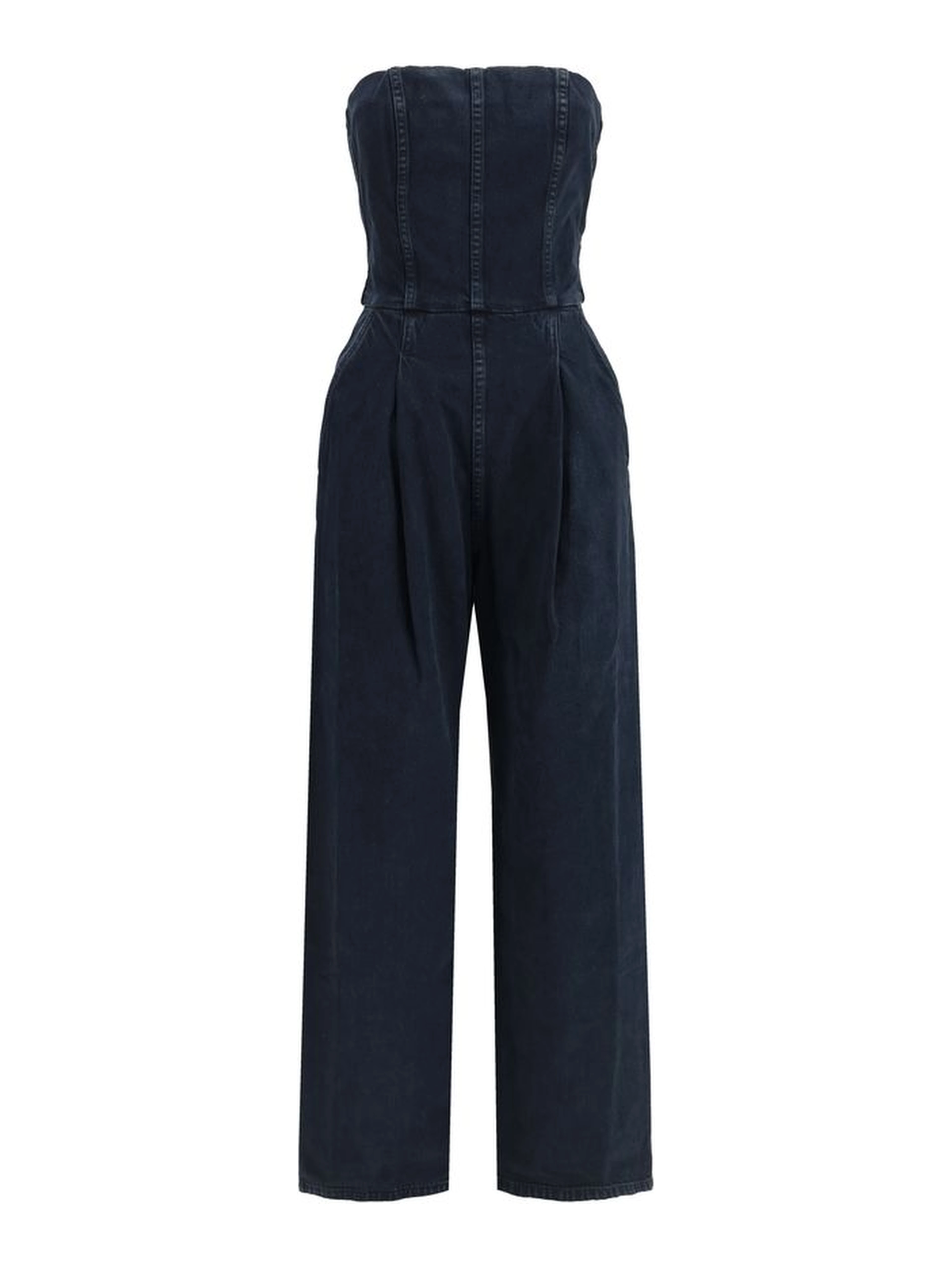 Blue Cotton Jumpsuit