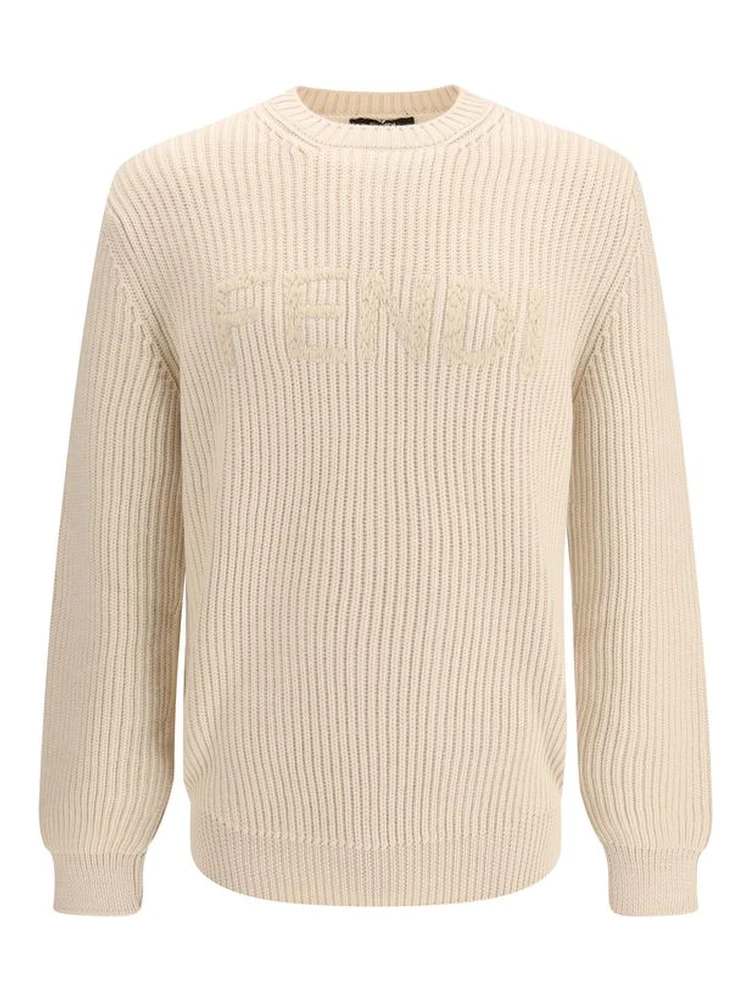Beige Fleece Wool Sweatshirt