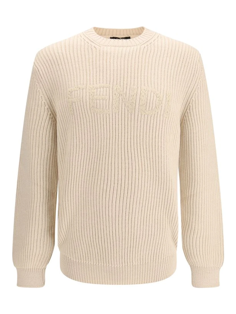 Beige Fleece Wool Sweatshirt