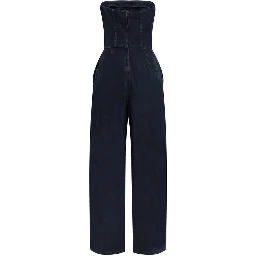Blue Cotton Jumpsuit