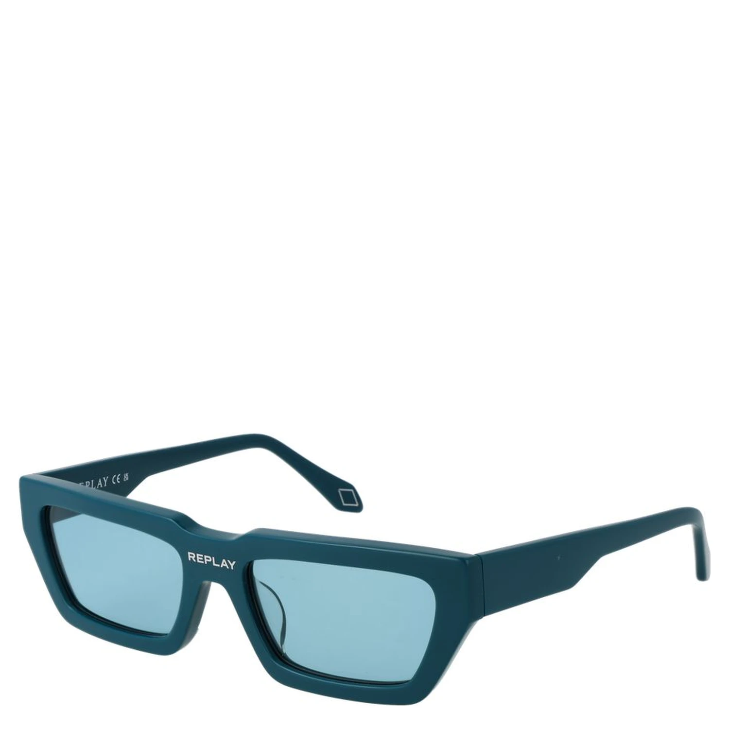 Turquoise Plastic Sunglasses