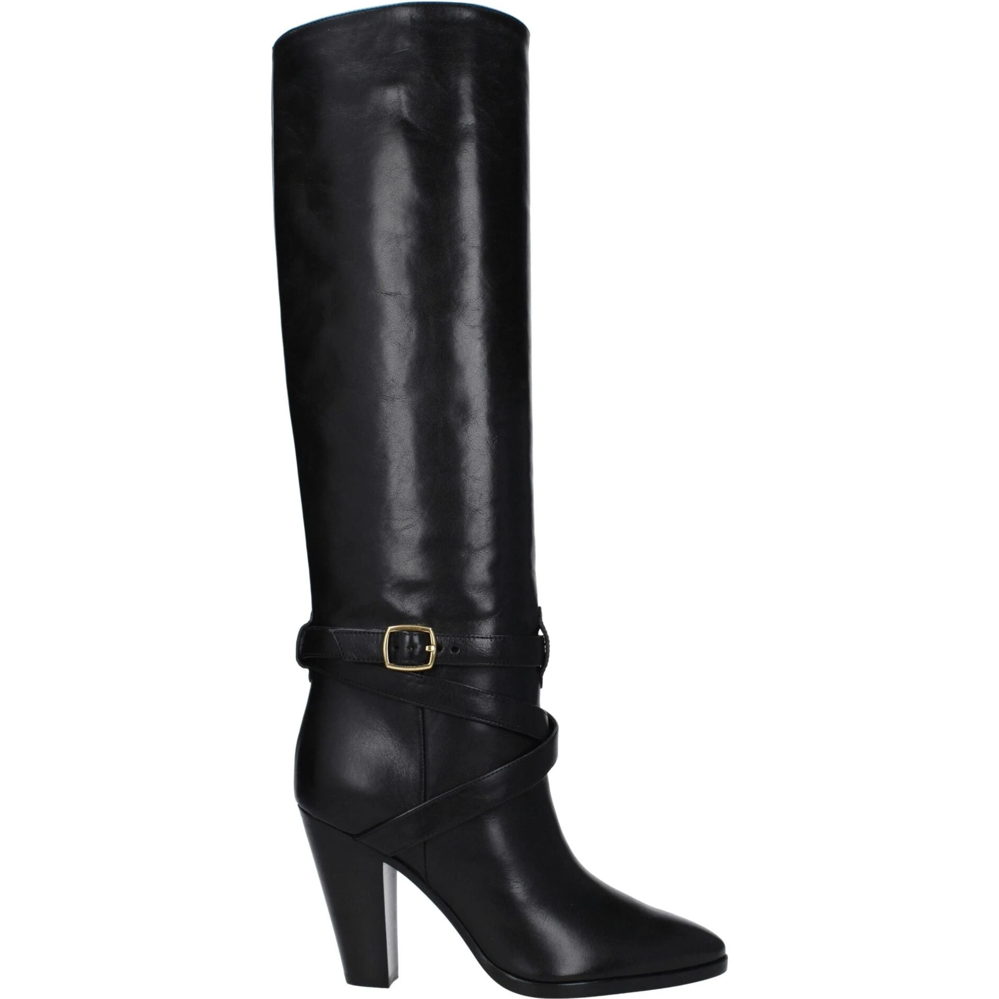 أحذية جلدية سوداء