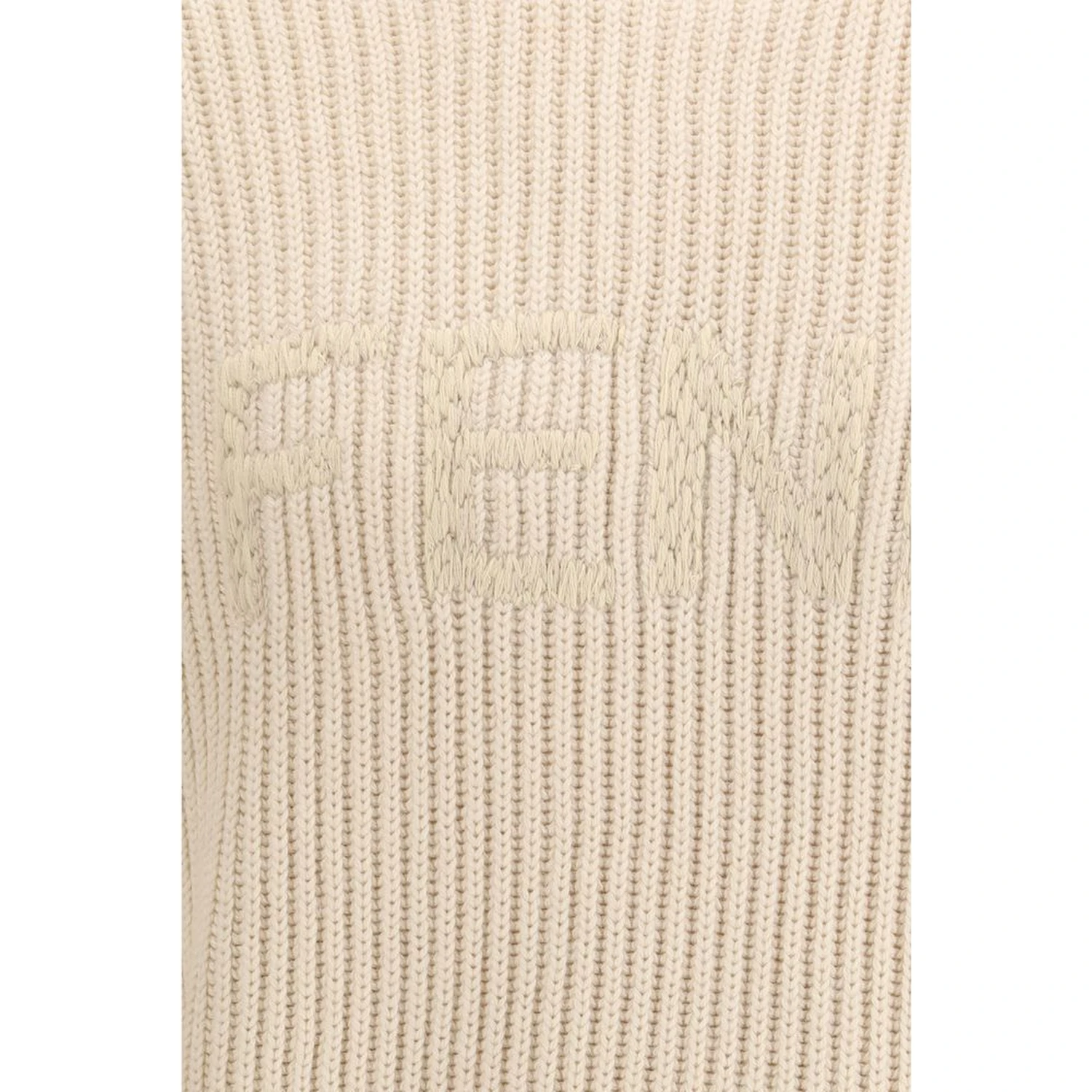 Beige Fleece Wool Sweatshirt