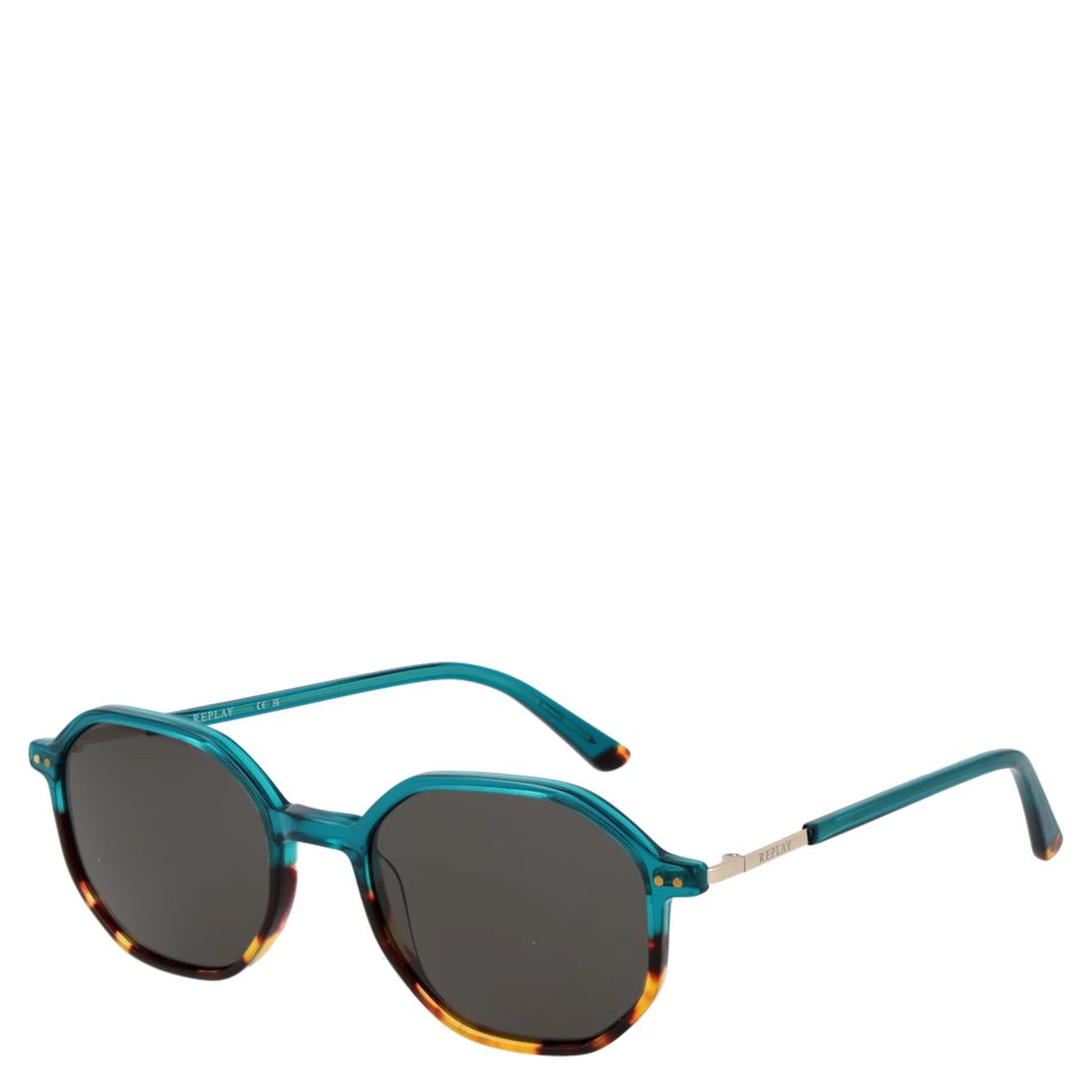 Turquoise Plastic Sunglasses