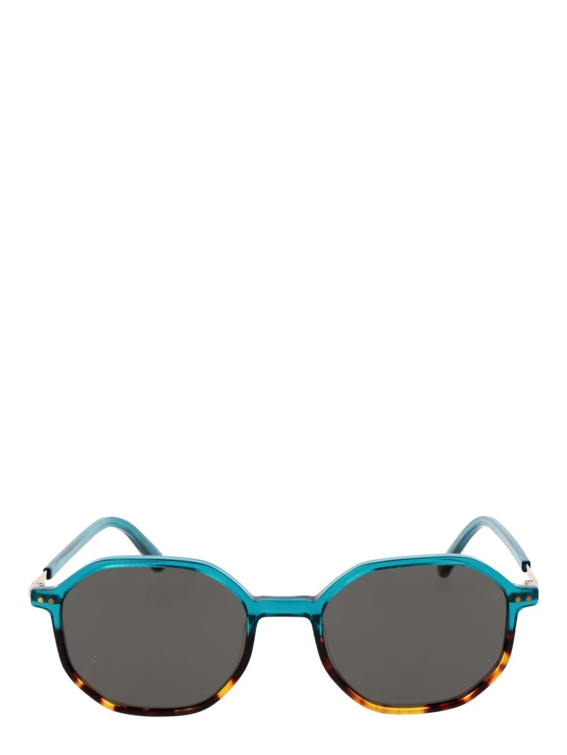 Turquoise Plastic Sunglasses