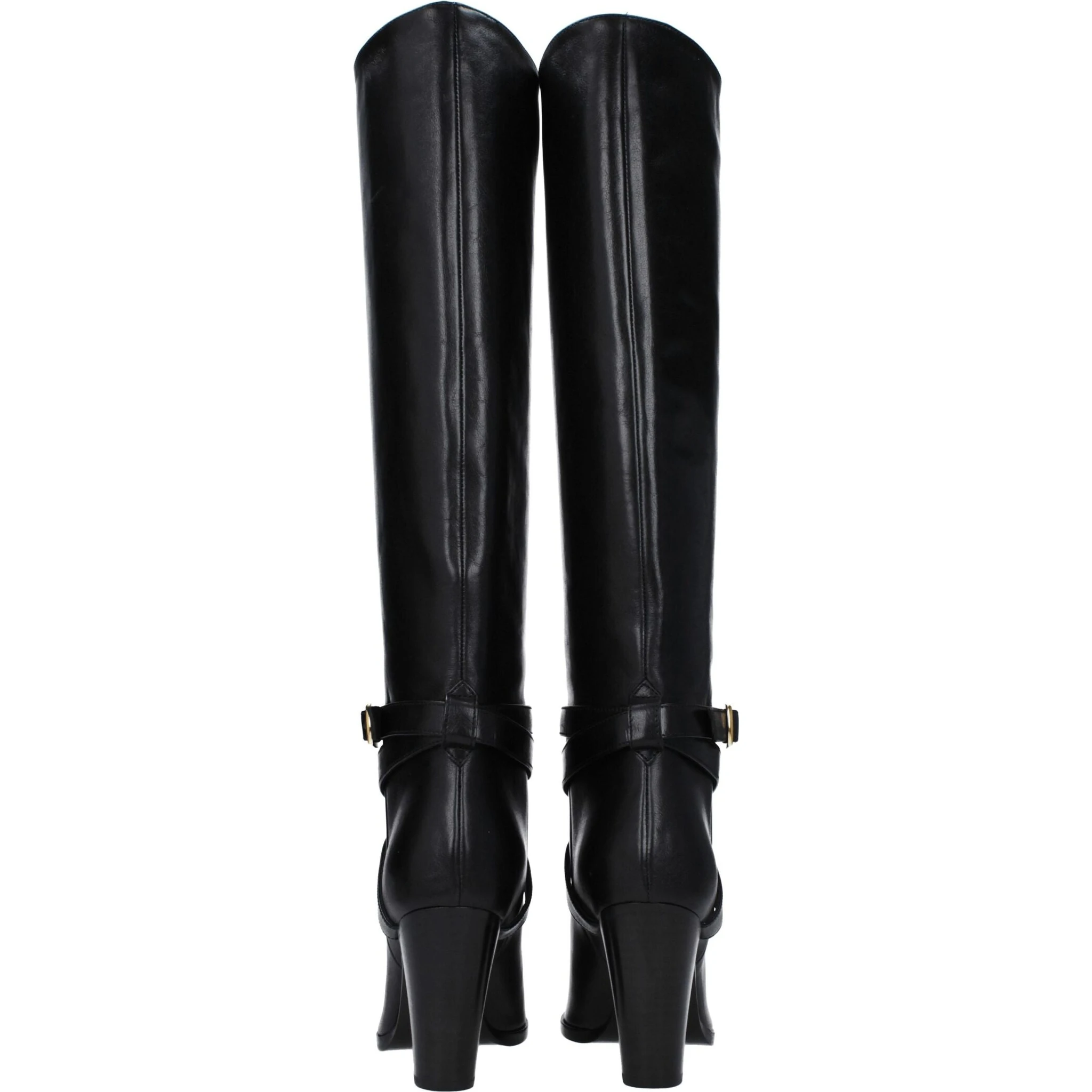 أحذية جلدية سوداء