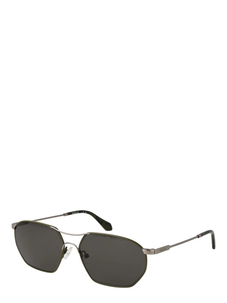 Bicolor Metal Sunglasses