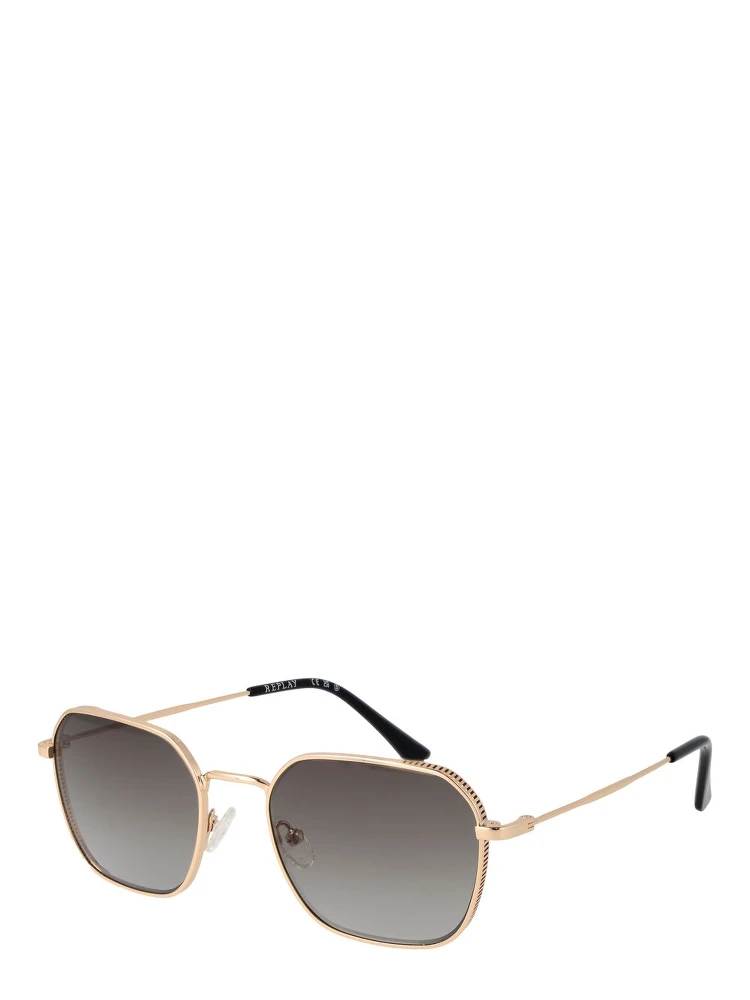Rose Gold Metal Sunglasses