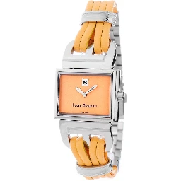 Orange Leather Lining Dress Watch