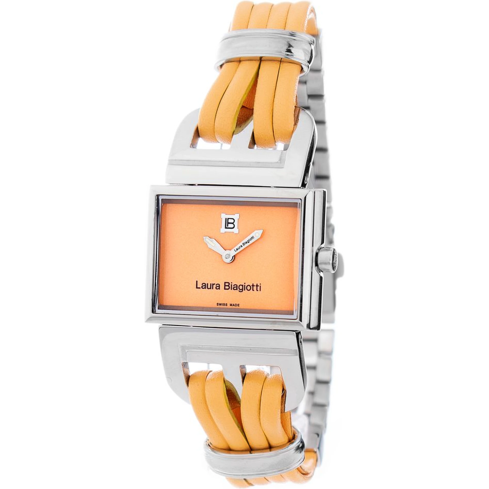 Orange Leather Lining Dress Watch