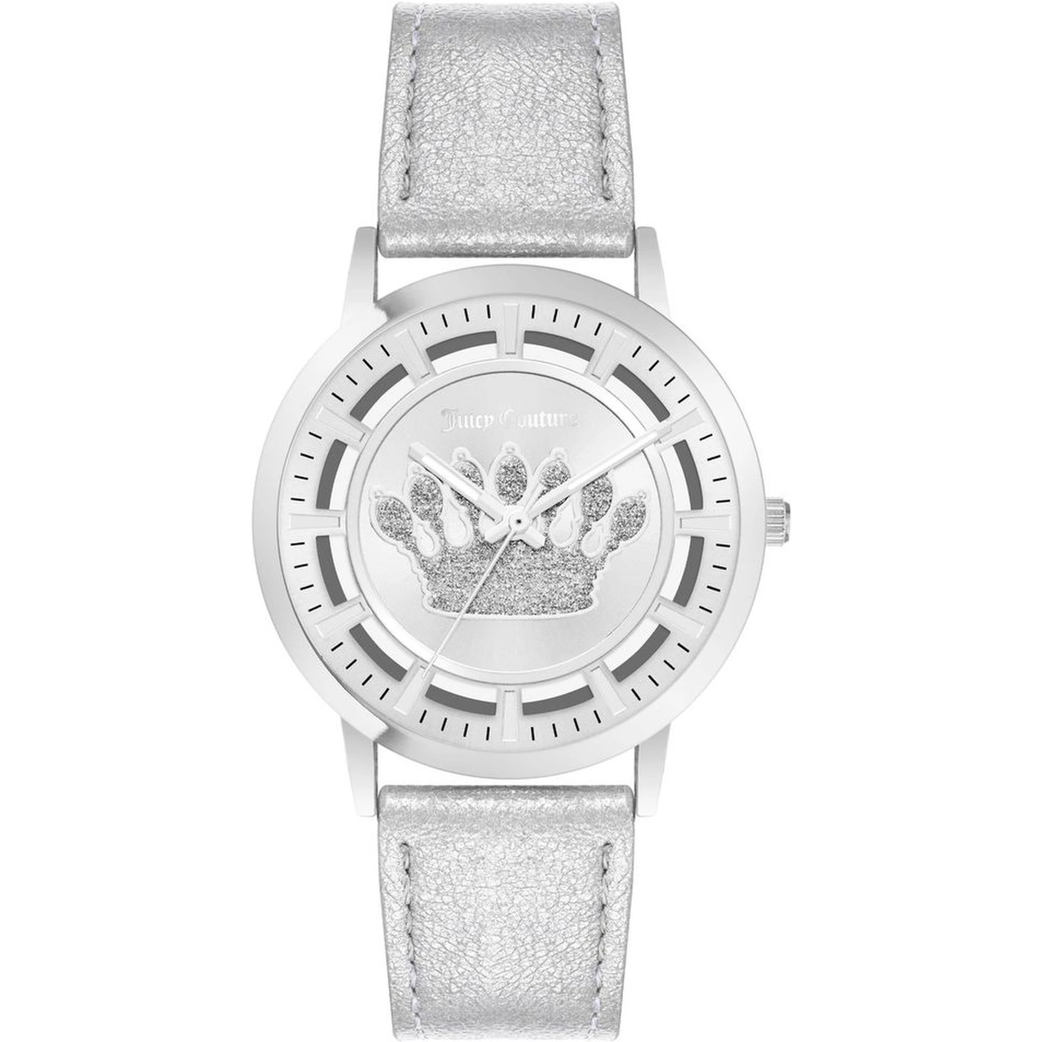 Silver Plastic Dress Watch