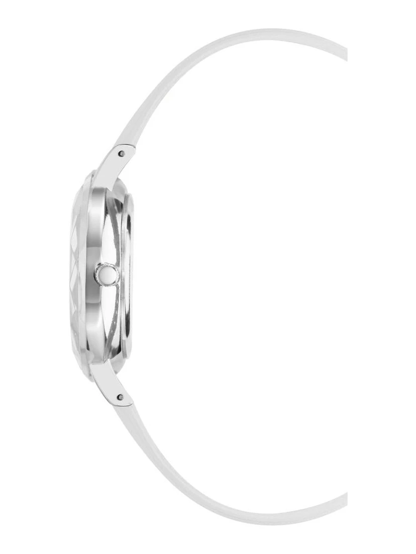 White Plastic Dress Watch