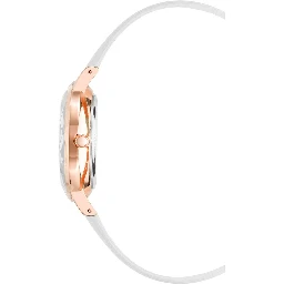 White Plastic Dress Watch