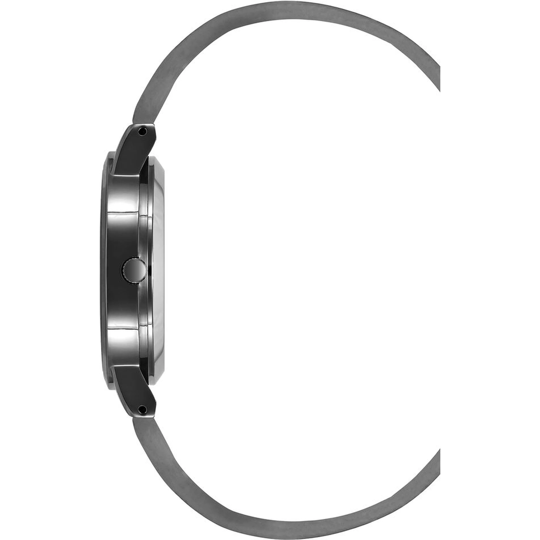 Gray Plastic Dress Watch