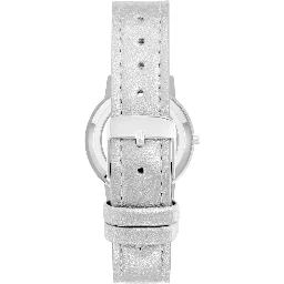 Silver Plastic Dress Watch