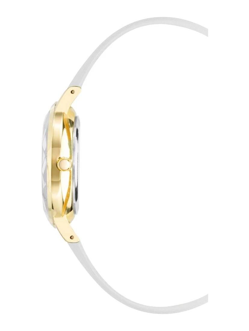 White Plastic Dress Watch