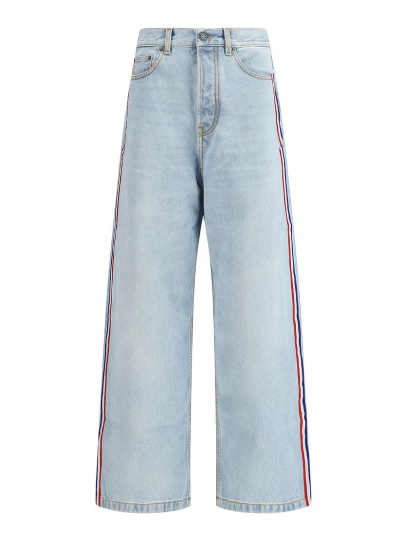 Light Blue Cotton Jeans Denim