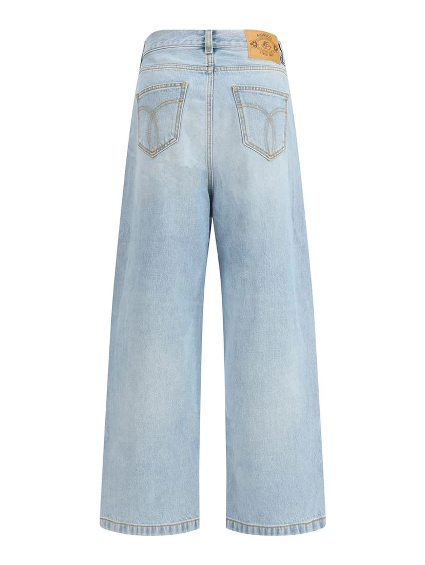 Light Blue Cotton Jeans Denim