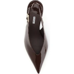 Brown Calf Leather Bos Taurus Platform Pumps