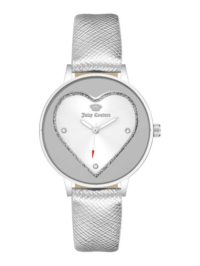 Silver Plastic Dress Watch