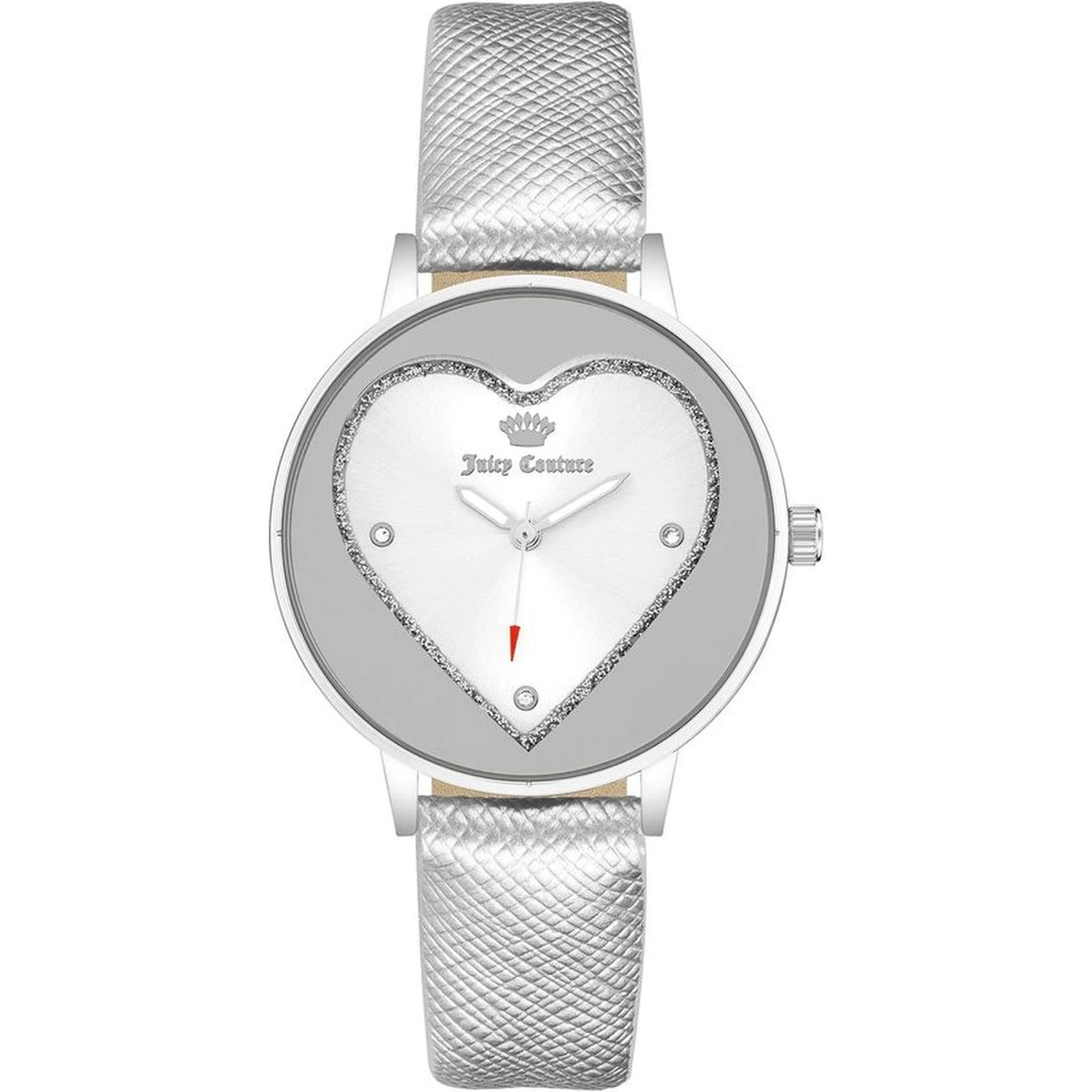 Silver Plastic Dress Watch