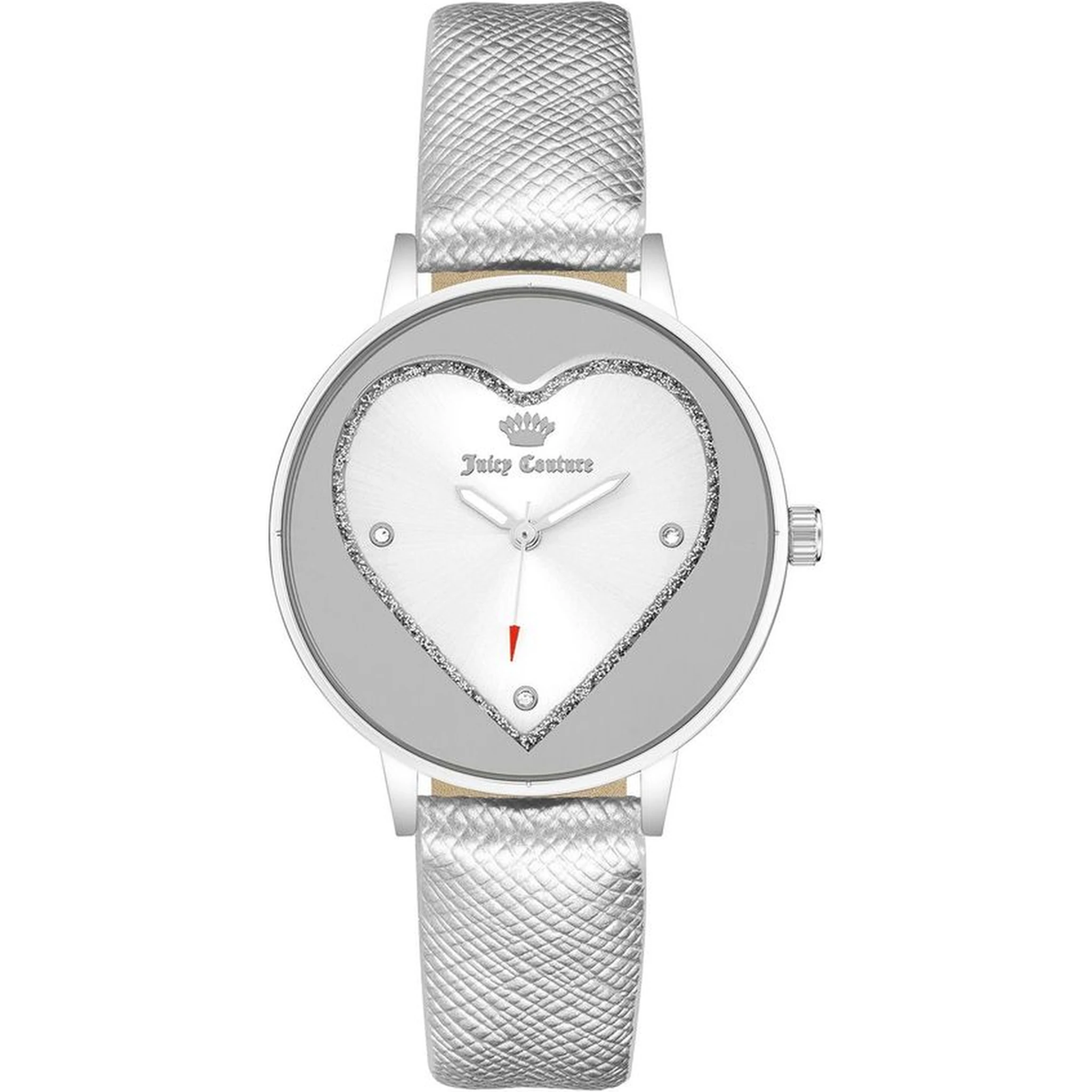 Silver Plastic Dress Watch