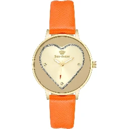 Orange Plastic Dress Watch