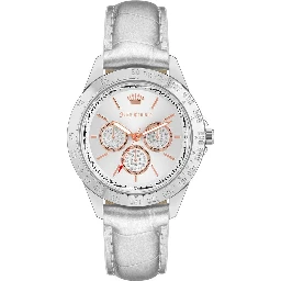 Silver Plastic Dress Watch