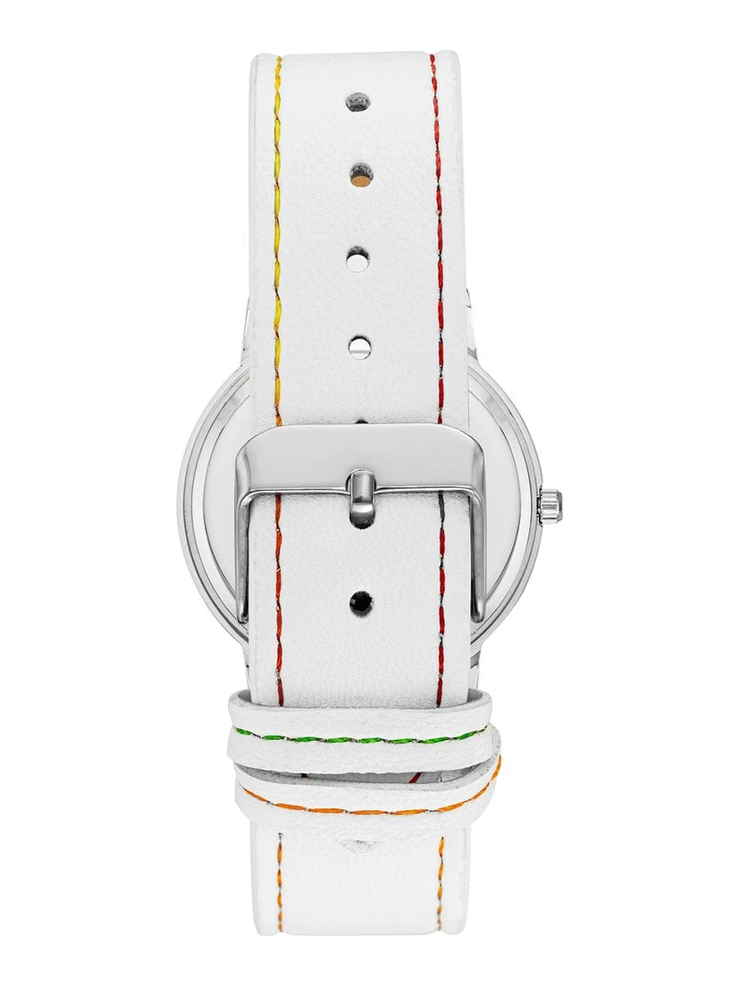 White Plastic Dress Watch