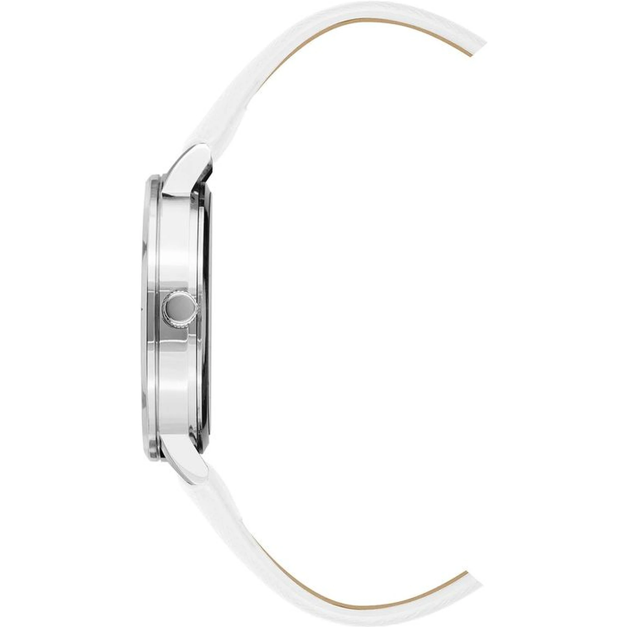 White Plastic Dress Watch