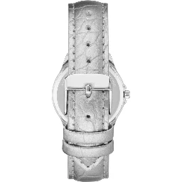 Silver Plastic Dress Watch