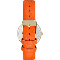 Orange Plastic Dress Watch