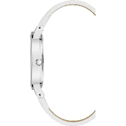 White Plastic Dress Watch