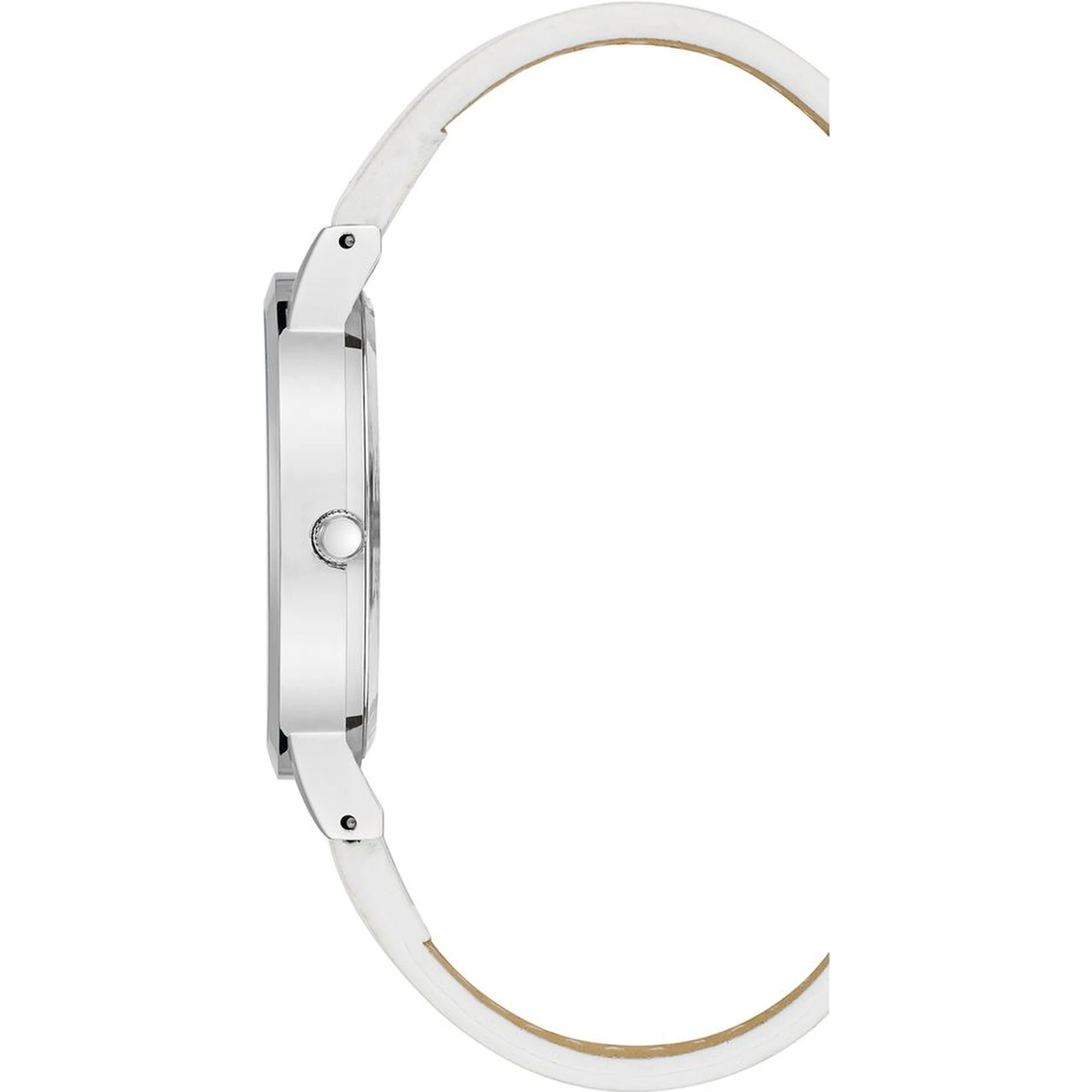 White Plastic Dress Watch