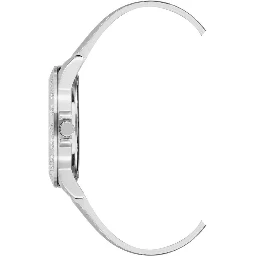 Silver Plastic Dress Watch