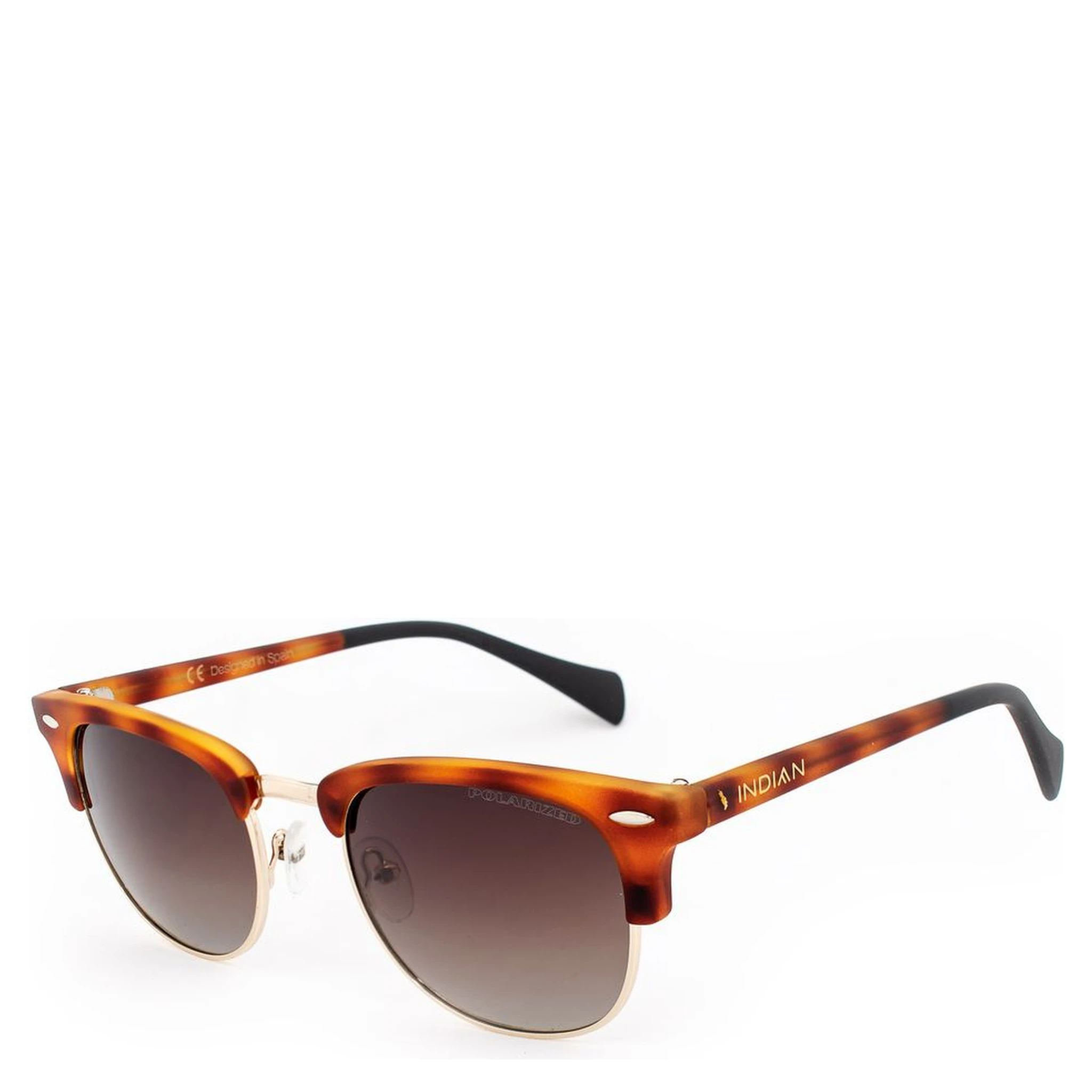 نظارات شمسية معدنية ذهبية