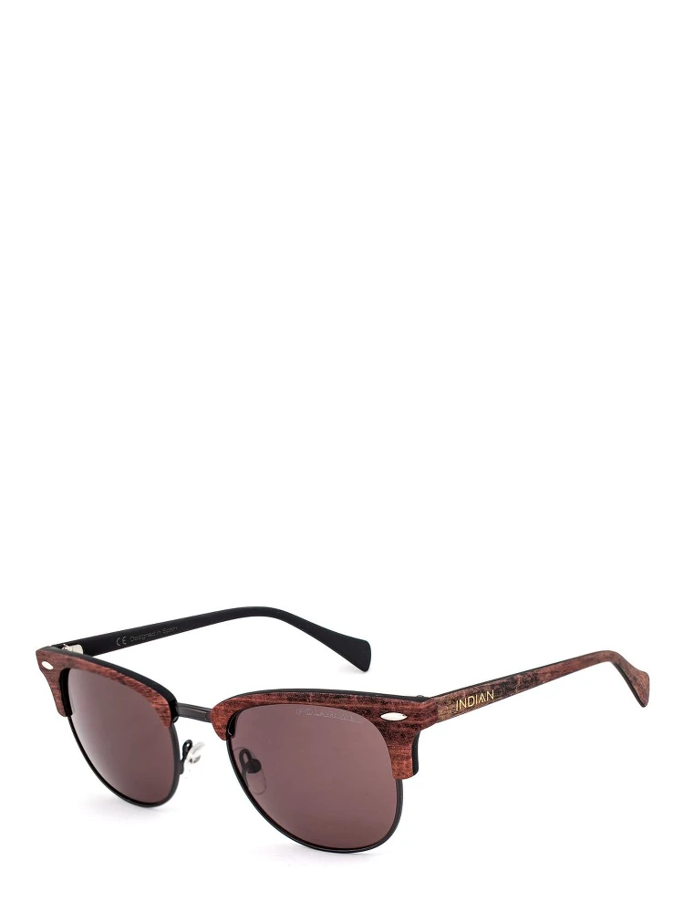 Brown Metal Sunglasses