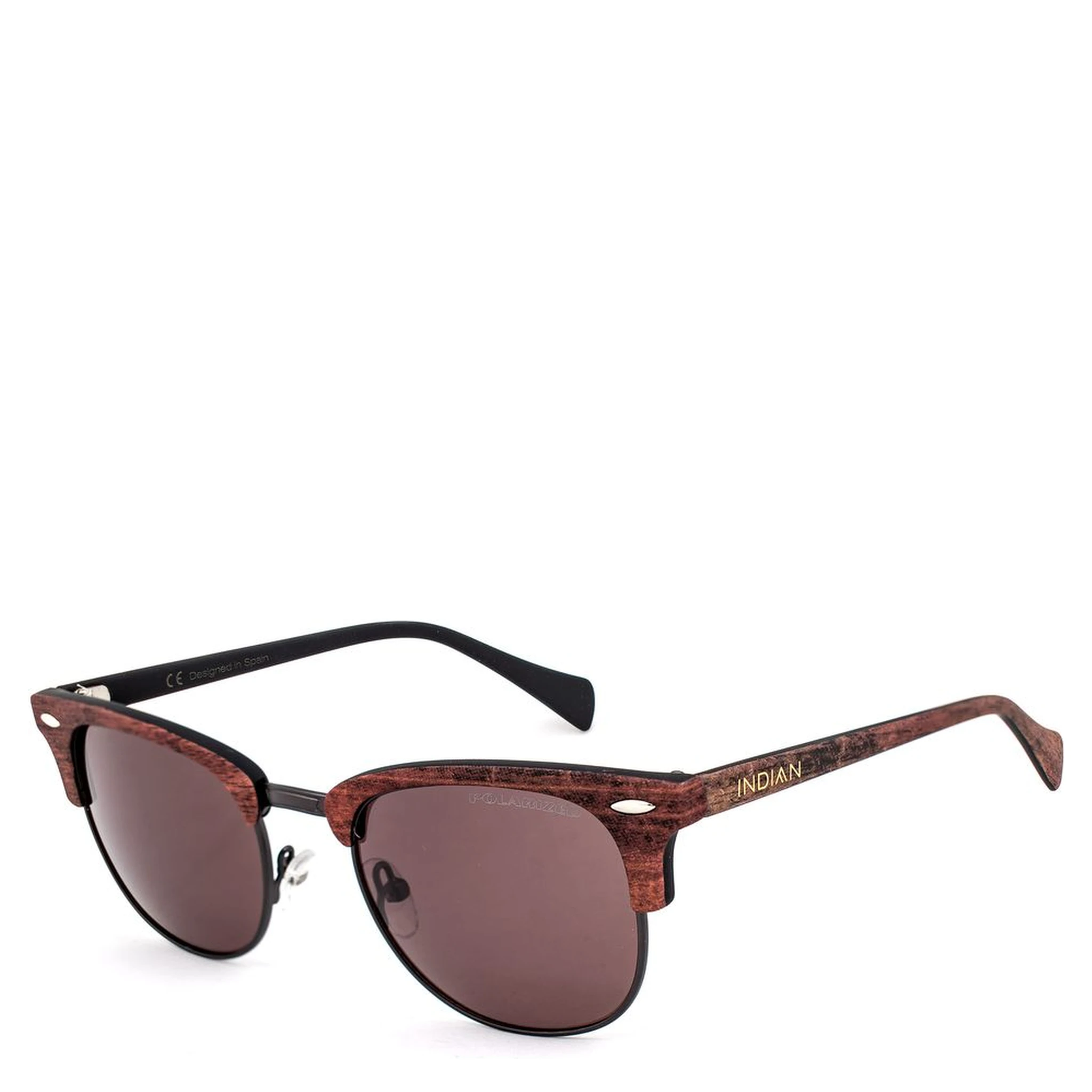 Brown Metal Sunglasses