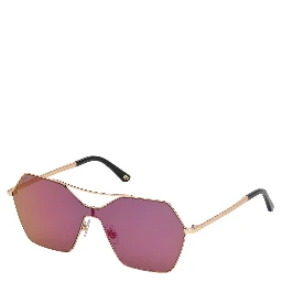 Rose Gold Metal Sunglasses