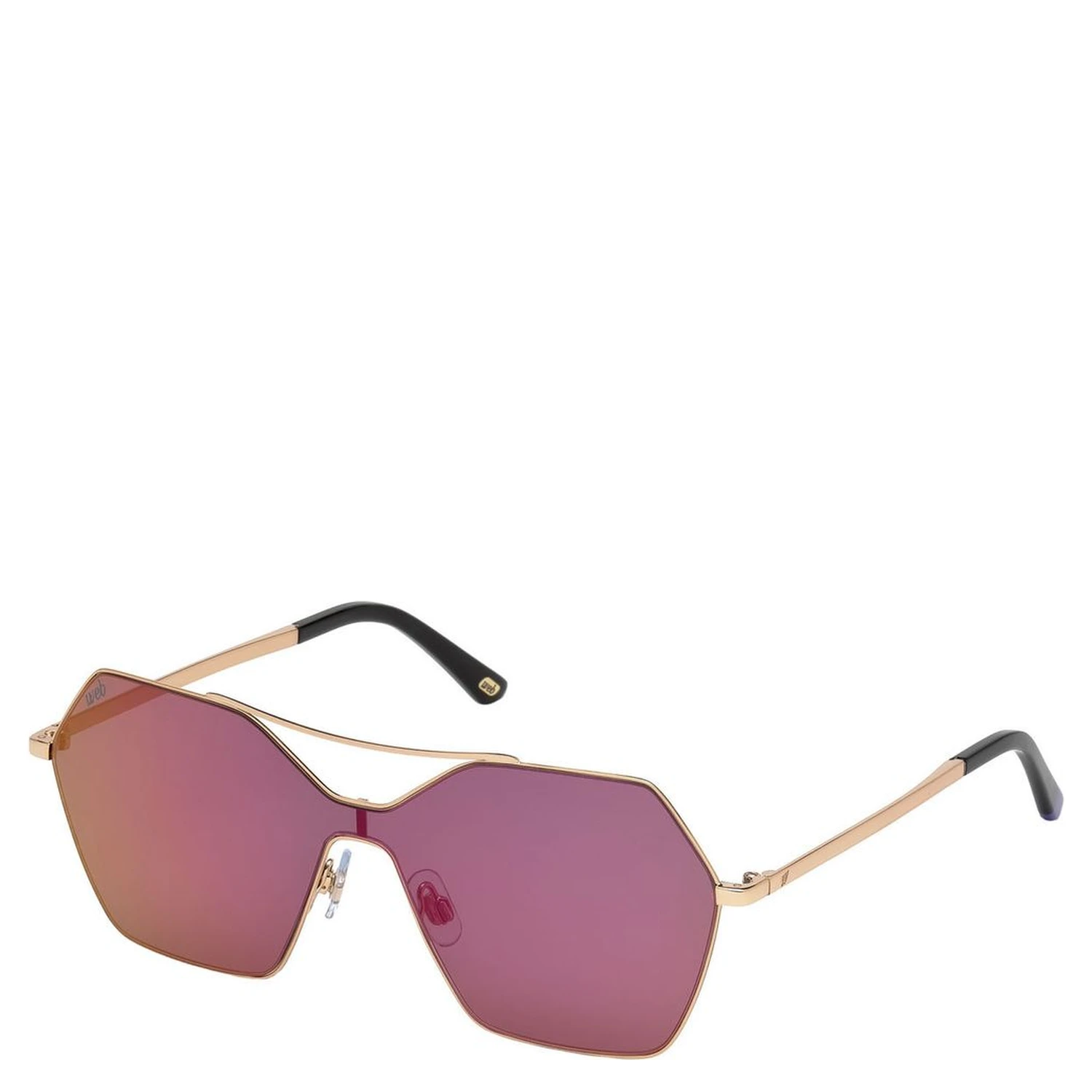 Rose Gold Metal Sunglasses