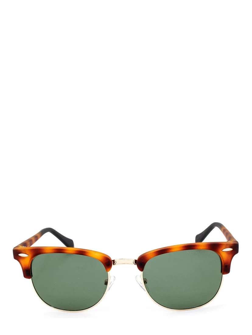 Brown Metal Sunglasses