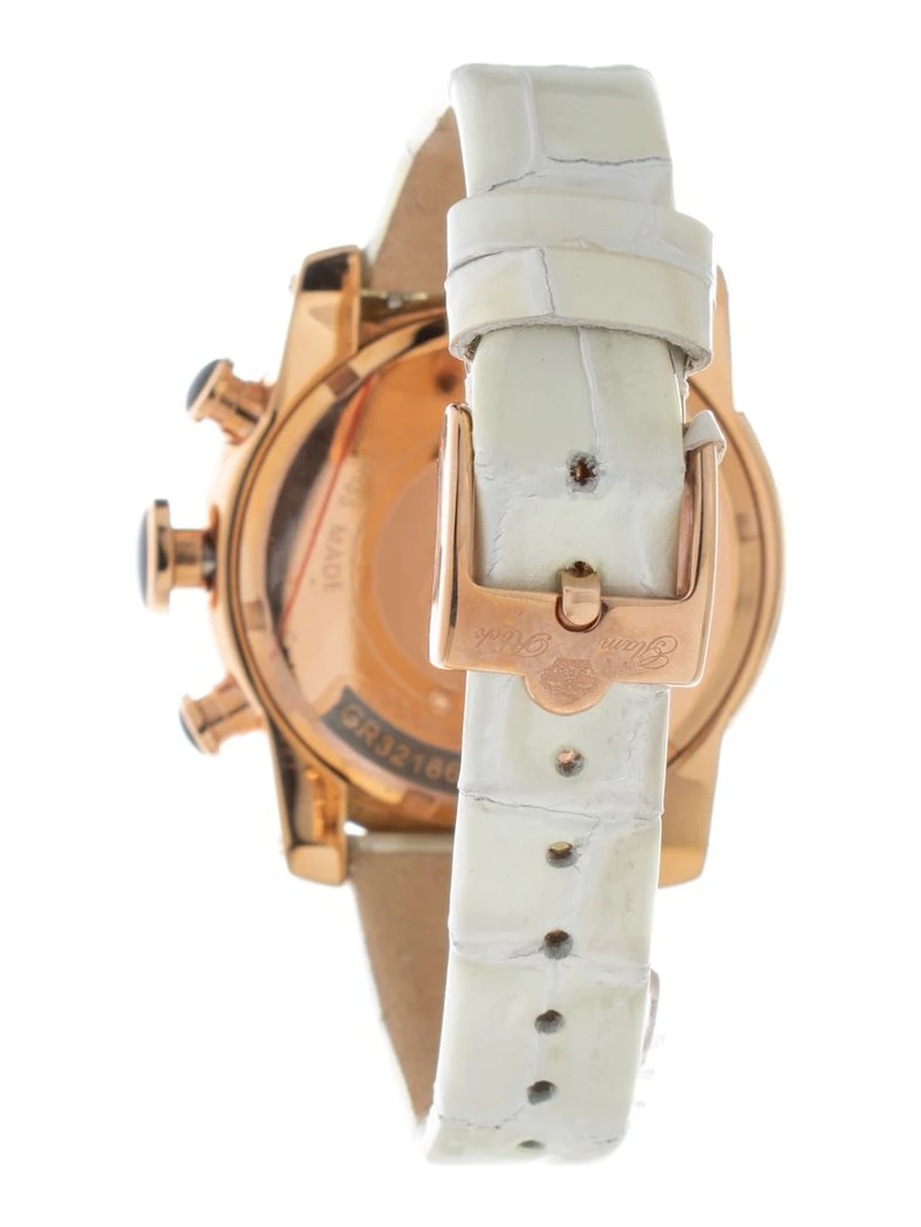 White Leather Dress Watch