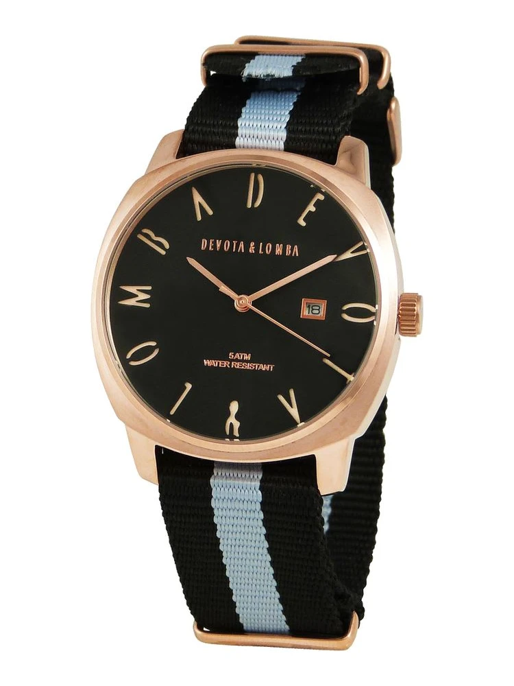 Black Nylon Sport Watch